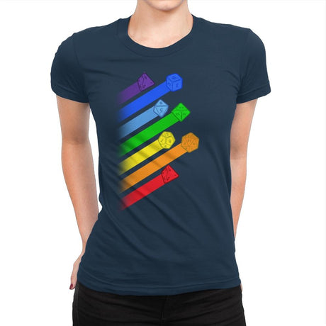 Dice For Everyone - Womens Premium T-Shirts RIPT Apparel Small / Midnight Navy