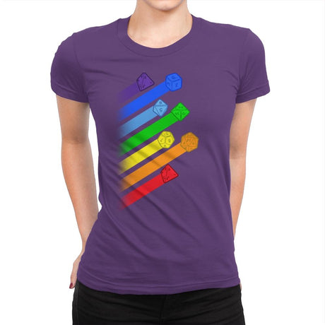 Dice For Everyone - Womens Premium T-Shirts RIPT Apparel Small / Purple Rush