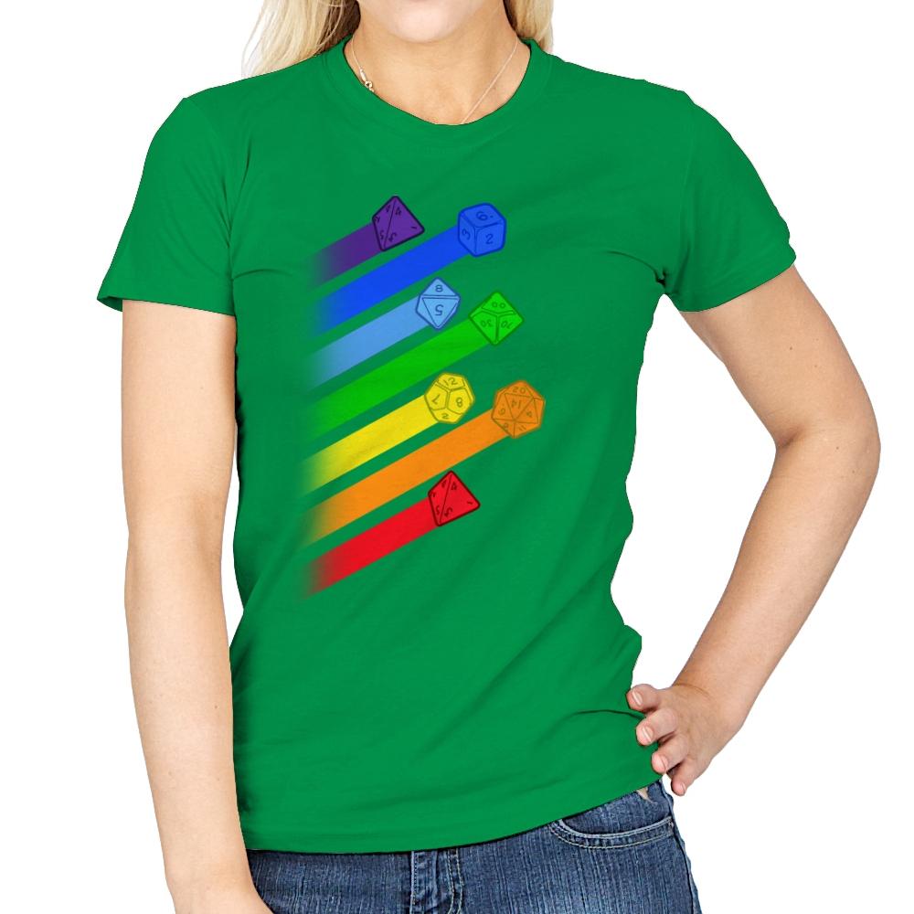 Dice For Everyone - Womens T-Shirts RIPT Apparel Small / Irish Green