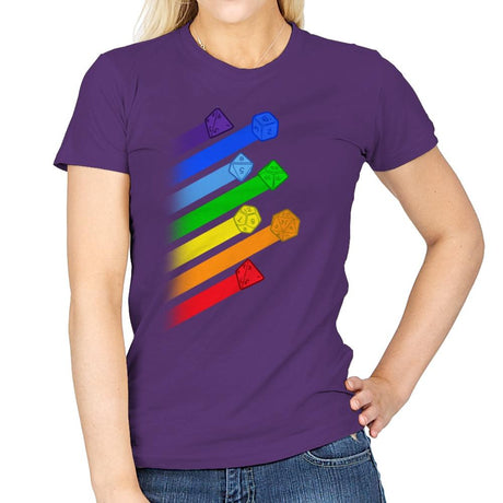 Dice For Everyone - Womens T-Shirts RIPT Apparel Small / Purple