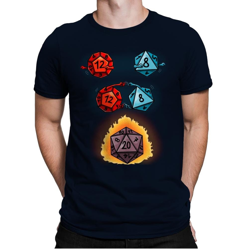 Dice Fusion - Mens Premium T-Shirts RIPT Apparel Small / Midnight Navy