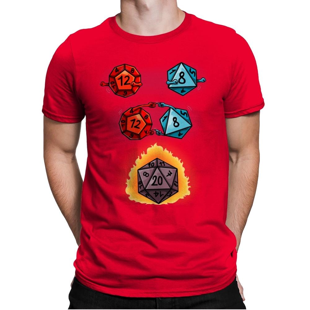 Dice Fusion - Mens Premium T-Shirts RIPT Apparel Small / Red
