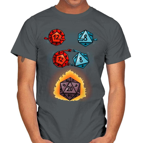 Dice Fusion - Mens T-Shirts RIPT Apparel Small / Charcoal