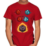 Dice Fusion - Mens T-Shirts RIPT Apparel Small / Red