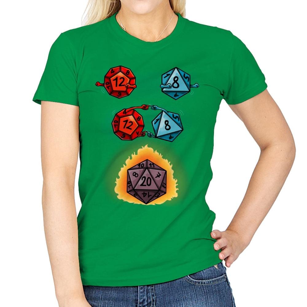 Dice Fusion - Womens T-Shirts RIPT Apparel Small / Irish Green