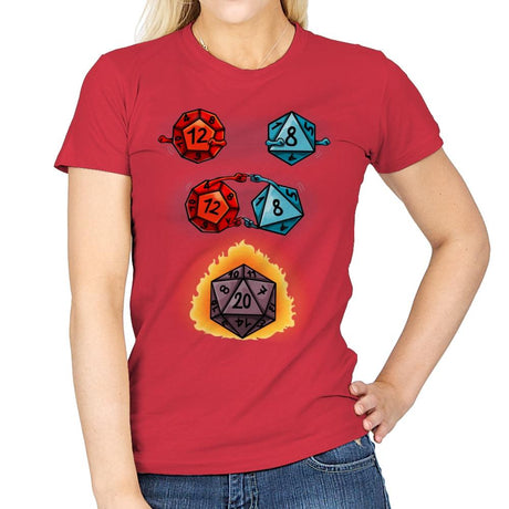 Dice Fusion - Womens T-Shirts RIPT Apparel Small / Red