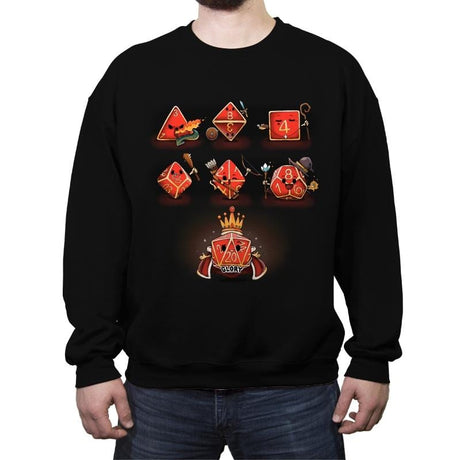 Dice Rpg Kawaii - Crew Neck Sweatshirt Crew Neck Sweatshirt RIPT Apparel