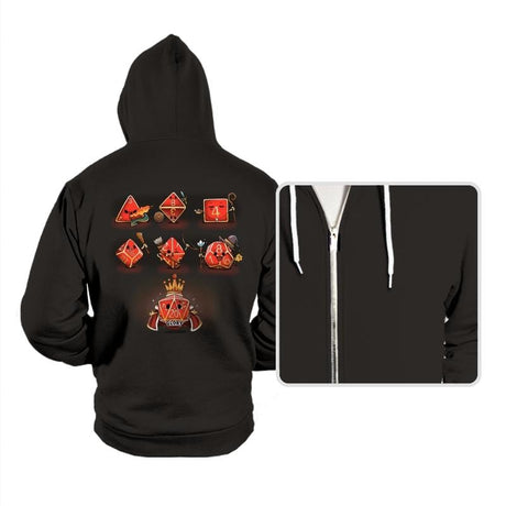 Dice Rpg Kawaii - Hoodies Hoodies RIPT Apparel Small / Black