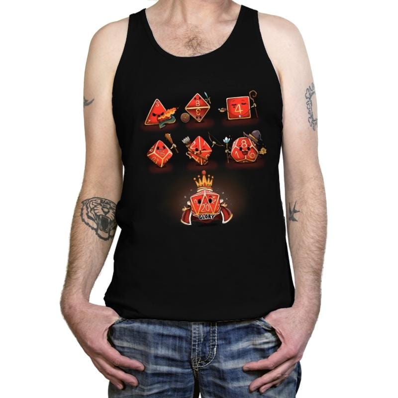 Dice Rpg Kawaii - Tanktop Tanktop RIPT Apparel X-Small / Black