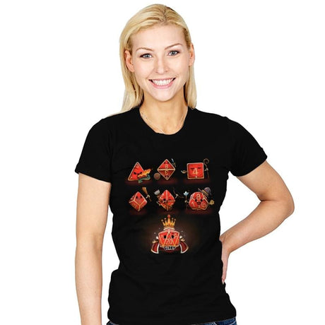 Dice Rpg Kawaii - Womens T-Shirts RIPT Apparel