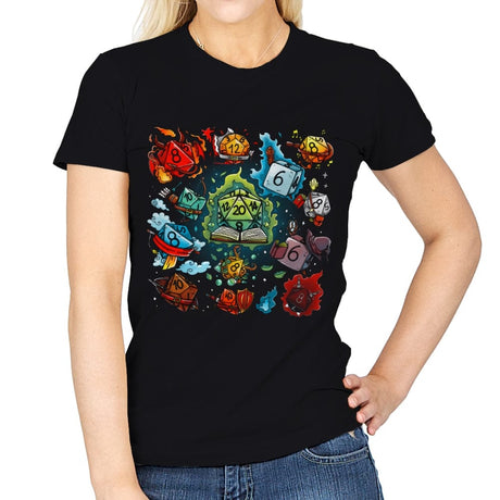 Dice World - Womens T-Shirts RIPT Apparel Small / Black