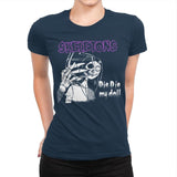 Die Die My Doll - Record Collector - Womens Premium T-Shirts RIPT Apparel Small / Midnight Navy