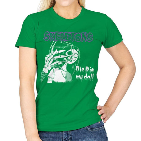 Die Die My Doll - Record Collector - Womens T-Shirts RIPT Apparel Small / Irish Green