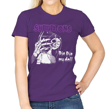 Die Die My Doll - Record Collector - Womens T-Shirts RIPT Apparel Small / Purple