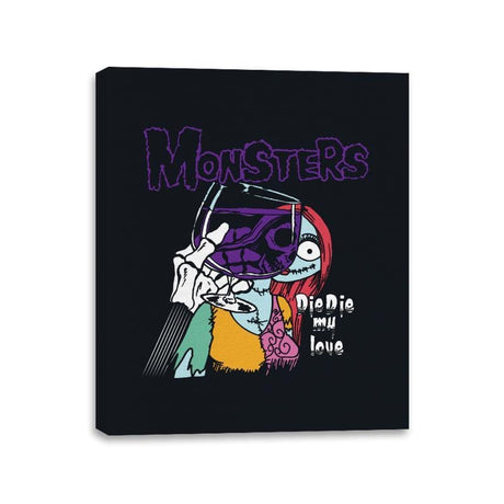 Die Die My Love - Canvas Wraps Canvas Wraps RIPT Apparel 11x14 / Black