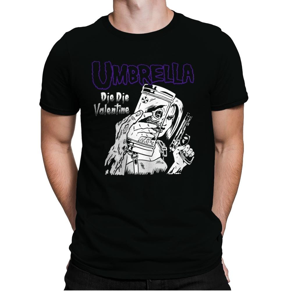Die Die Valentine - Mens Premium T-Shirts RIPT Apparel Small / Black