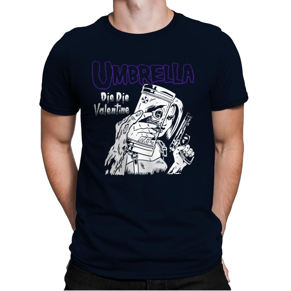 Die Die Valentine - Mens Premium T-Shirts RIPT Apparel Small / Midnight Navy