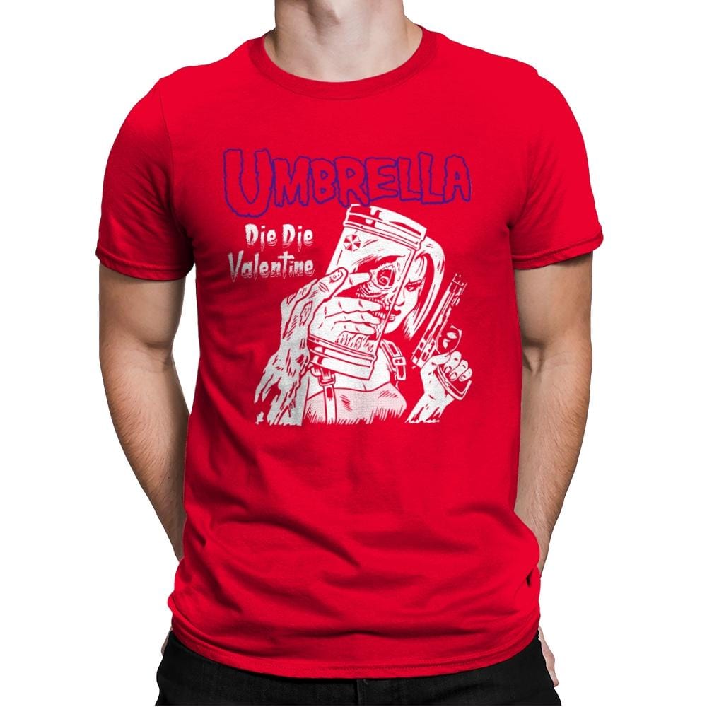 Die Die Valentine - Mens Premium T-Shirts RIPT Apparel Small / Red