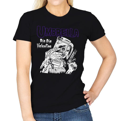 Die Die Valentine - Womens T-Shirts RIPT Apparel Small / Black