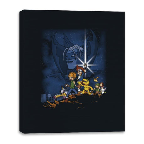 Digi Wars - Canvas Wraps Canvas Wraps RIPT Apparel 16x20 / Black