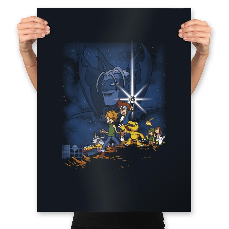 Digi Wars - Prints Posters RIPT Apparel 18x24 / Black