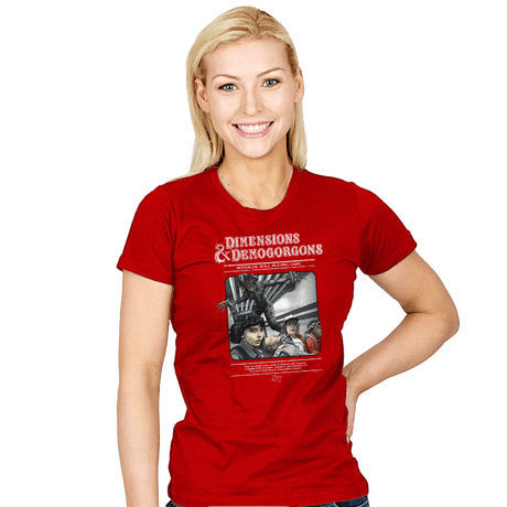 Dimensions & Demogorgons - Womens T-Shirts RIPT Apparel