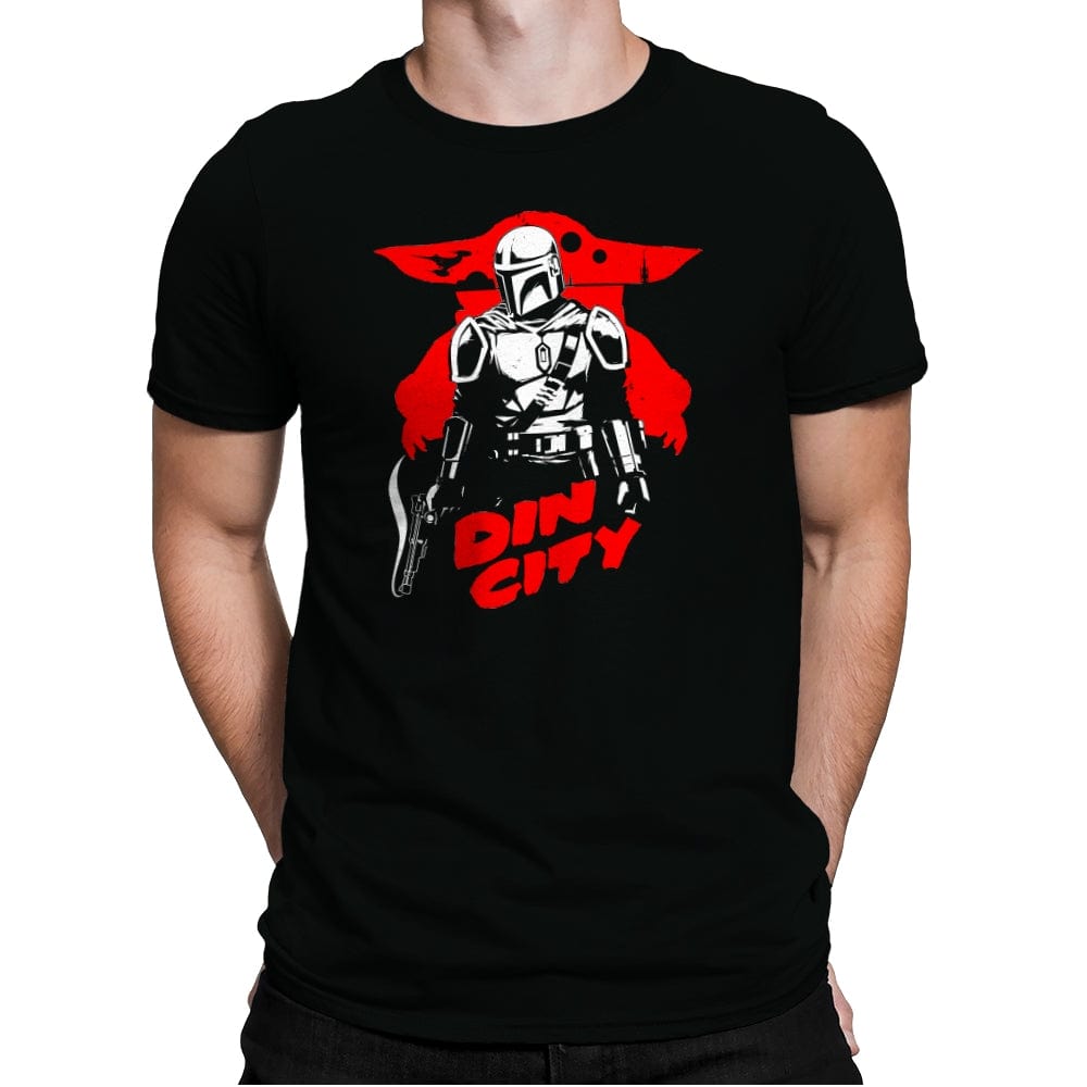 Din City - Mens Premium T-Shirts RIPT Apparel Small / Black