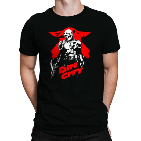 Din City - Mens Premium T-Shirts RIPT Apparel Small / Black