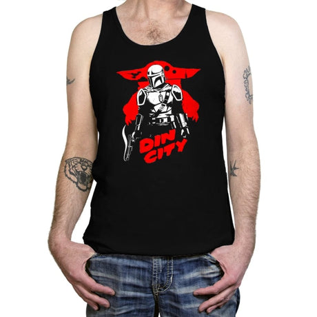 Din City - Tanktop Tanktop RIPT Apparel X-Small / Black