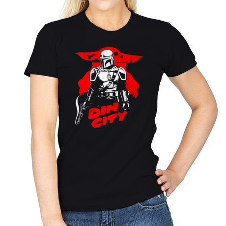 Din City - Womens T-Shirts RIPT Apparel Small / Black