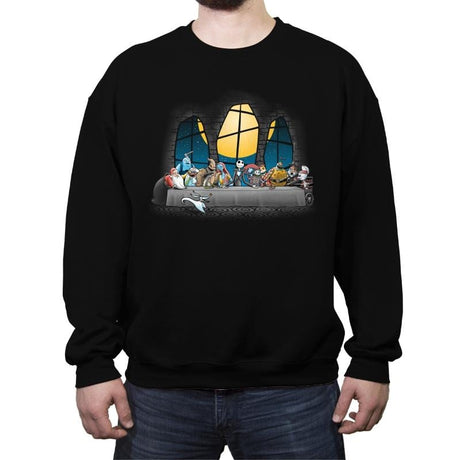 Dinner Before Christmas - Crew Neck Sweatshirt Crew Neck Sweatshirt RIPT Apparel