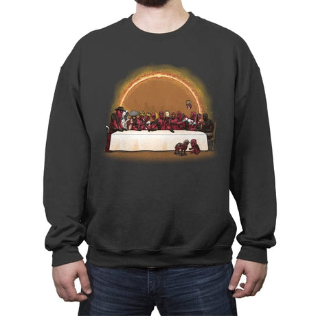 Dinnerpool - Crew Neck Sweatshirt Crew Neck Sweatshirt RIPT Apparel Small / Charcoal