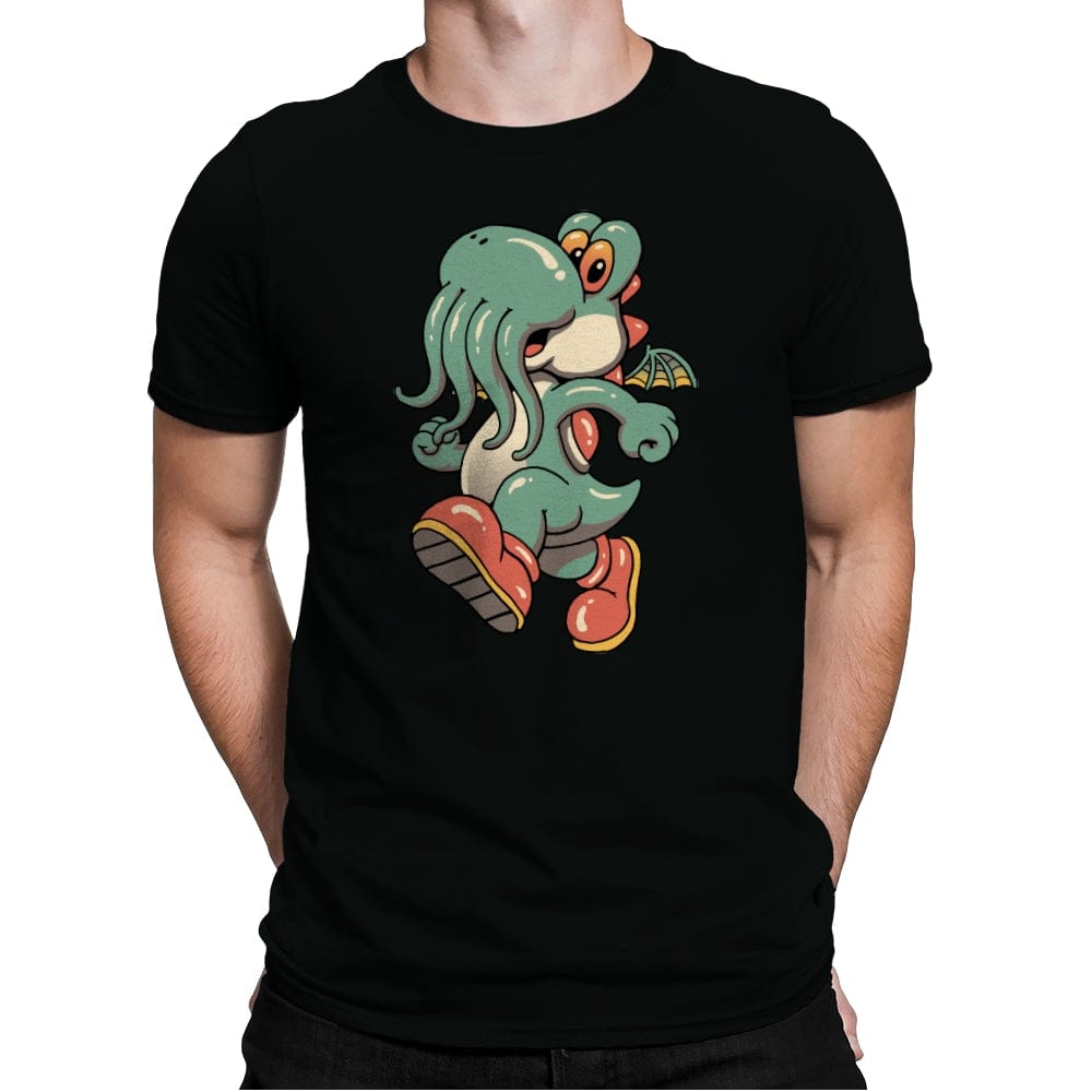 Dino Cthulhu - Mens Premium T-Shirts RIPT Apparel Small / Black