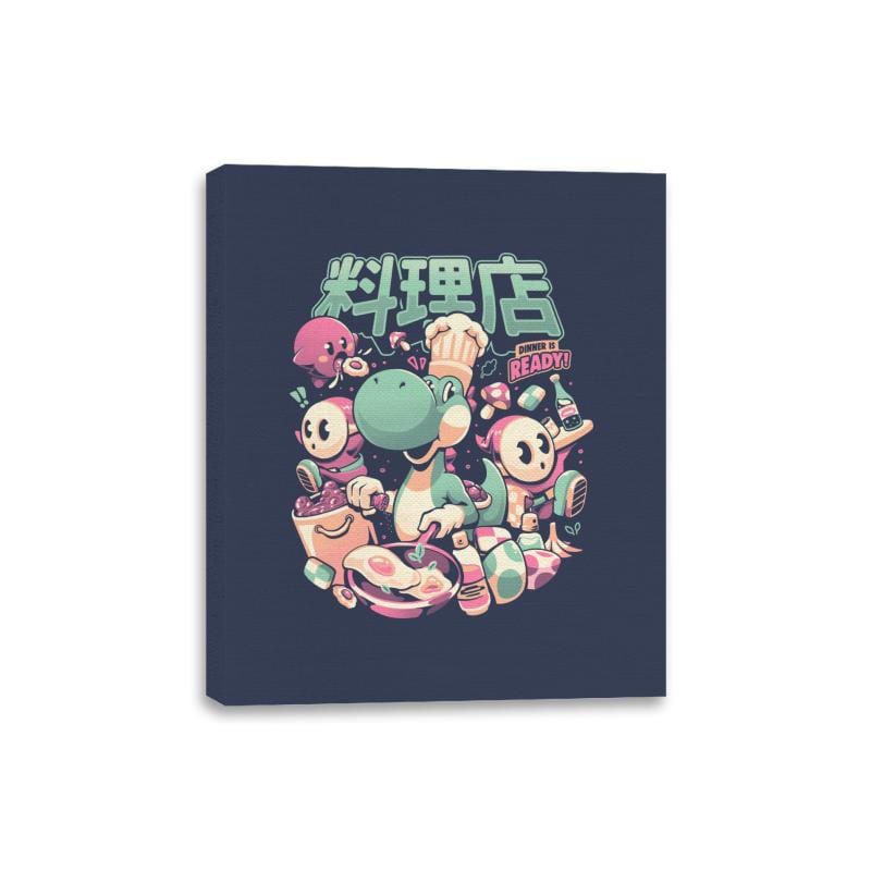 Dino Diner - Canvas Wraps Canvas Wraps RIPT Apparel 8x10 / Navy