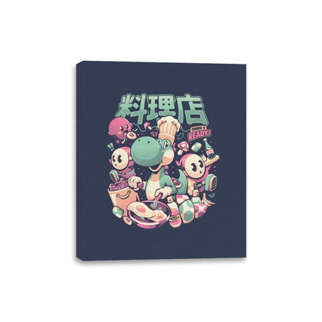 Dino Diner - Canvas Wraps Canvas Wraps RIPT Apparel 8x10 / Navy