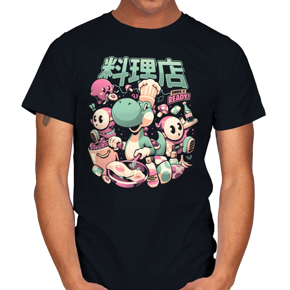 Dino Diner - Mens T-Shirts RIPT Apparel Small / Black