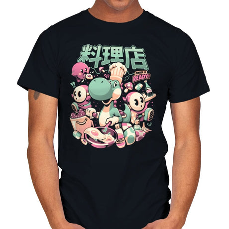 Dino Diner - Mens T-Shirts RIPT Apparel Small / Black