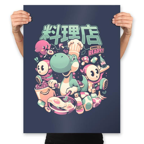 Dino Diner - Prints Posters RIPT Apparel 18x24 / Navy