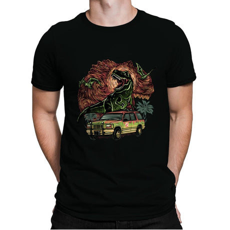 Dino Expedition - Mens Premium T-Shirts RIPT Apparel Small / Black