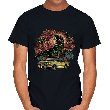 Dino Expedition - Mens T-Shirts RIPT Apparel Small / Black