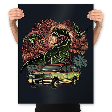 Dino Expedition - Prints Posters RIPT Apparel 18x24 / Black