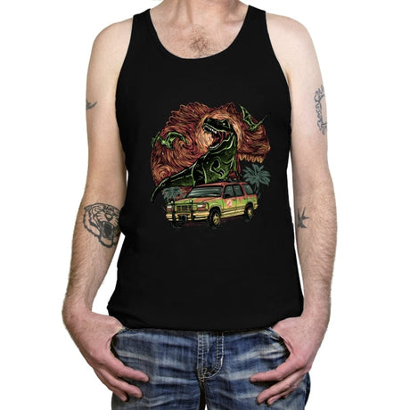Dino Expedition - Tanktop Tanktop RIPT Apparel X-Small / Black