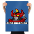 Dino Machine - Prints Posters RIPT Apparel 18x24 / Royal
