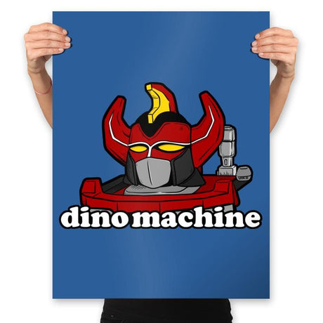 Dino Machine - Prints Posters RIPT Apparel 18x24 / Royal