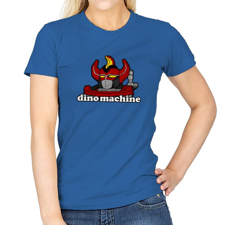 Dino Machine - Womens T-Shirts RIPT Apparel Small / Royal