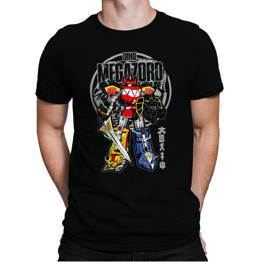 Dino Megazord - Mens Premium T-Shirts RIPT Apparel Small / Black