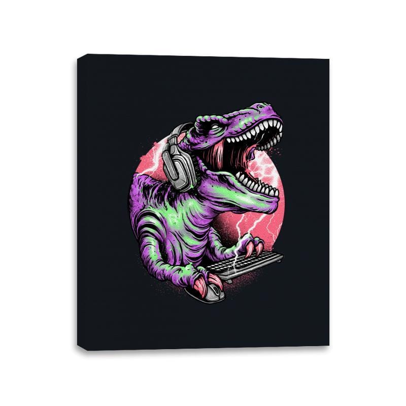 Dino Rage - Canvas Wraps Canvas Wraps RIPT Apparel 11x14 / Black