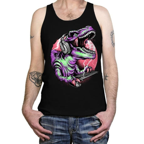 Dino Rage - Tanktop Tanktop RIPT Apparel X-Small / Black