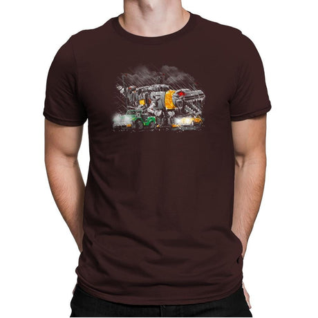 Dinobot Park Exclusive - Mens Premium T-Shirts RIPT Apparel Small / Dark Chocolate