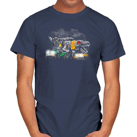 Dinobot Park Exclusive - Mens T-Shirts RIPT Apparel Small / Navy